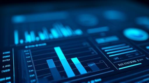 Network analytics dashboard with graphs and key metrics
